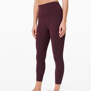 Lululemon Align Cassis Scallop 25" BNWT
